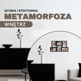 Ramka na zdjęcia 6 zdjęć multiramka 10x15 czarna