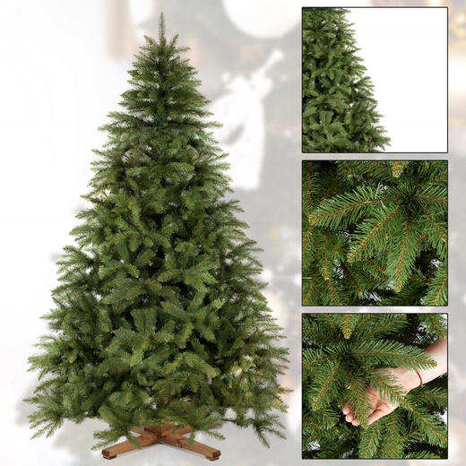 Choinka sztuczna 220 cm świerk kaukaski jak żywy Royal Trees premium drzewko świąteczne