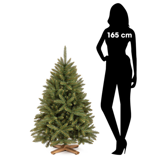 Choinka sztuczna 120 cm Premium Royal Trees świerk kaukaski jak żywy z drewnianym stojakiem