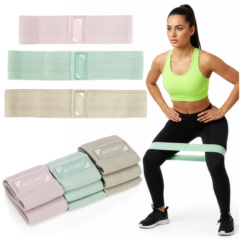 Gumy oporowe do ćwiczeń zestaw 3 szt. taśmy fitness do rehabilitacji opór 3-31 kg