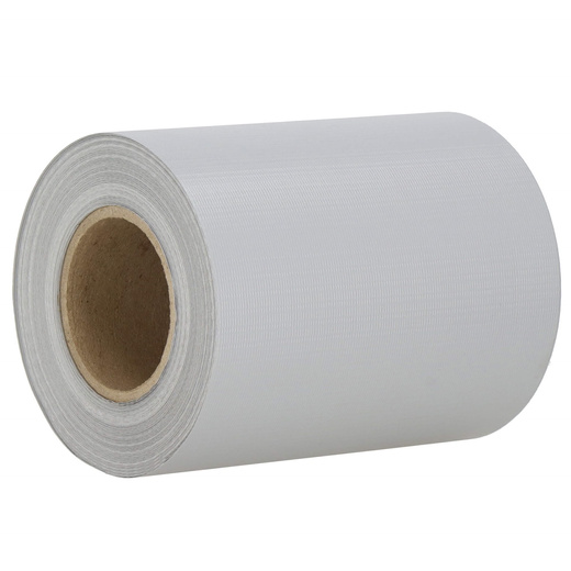Taśma ogrodzeniowa i klipsy mocujące 20 szt. PVC 35 m x 19 cm 450 g/m2 szary