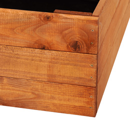 Skrzynia na warzywa drewniana 140x84x26,5 cm wysoki warzywniak zielnik impregnowany