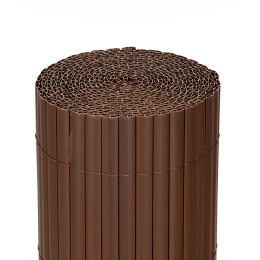 Osłona PVC maskująca na balkon, taras, ogrodzenie 400x100 cm brązowa