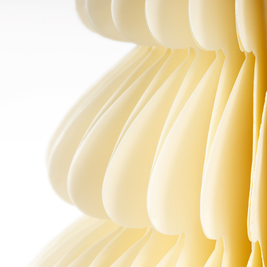 Papierowa choinka 30 cm ozdoba świąteczna dekoracja 3D z magnesem ecru