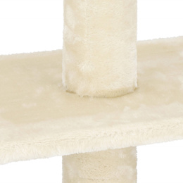 Drapak dla kota sufittowy sizal słupek 240 - 265 cm kremowy