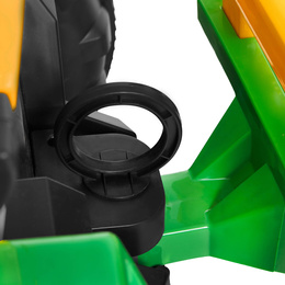 Traktor z przyczepą dla dzieci elektryczny jeździk na akumulator sterowany pilotem