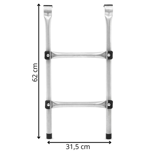 Drabinka do trampoliny 62 cm 2 stopnie uniwersalne schodki