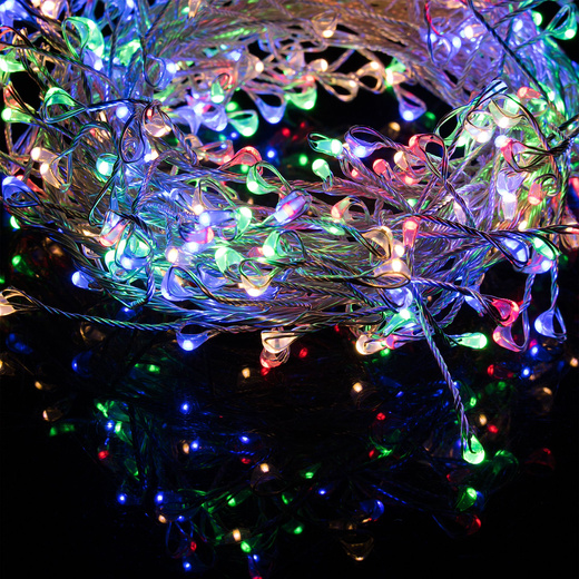 Lampki choinkowe 100 LED druciki mikro na baterie