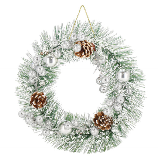 Wieniec świąteczny ozdoba na drzwi wianek 24 cm