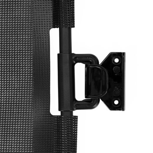 Bramka zabezpieczająca na schody 80 cm zwijana roleta do drzwi barierka ochronna czarna