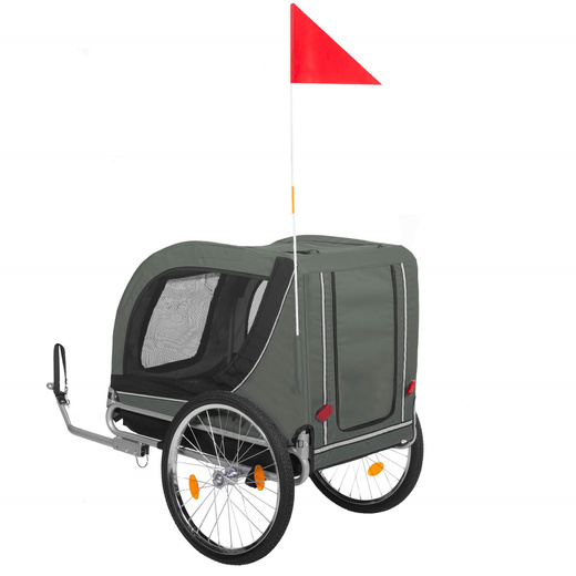 Przyczepka rowerowa dla psa, 40 kg wózek rowerowy do przewozu zwierząt, transporter 