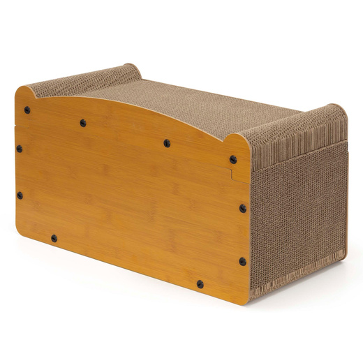 Drapak dla kota, domek z kartonu, budka, schowek 56x27,5x30 cm legowisko
