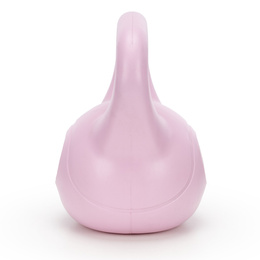 Kettlebell 8 kg odważnik, hantla do ćwiczeń ABS kula do treningu siłowego, różowa