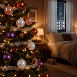 Bombki choinkowe 24 szt. zestaw dekoracji świątecznych 6,5 cm nietłukące