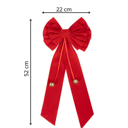 Kokarda świąteczna, dekoracja na choinkę, drzwi 52 cm ozdoba do stroika, czerwona