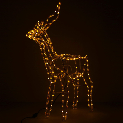 Renifer Led 85 cm świąteczny, świetlna dekoracja do ogrodu biały ciepły