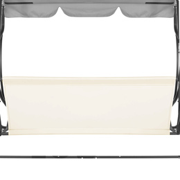 Materiał na siedzisko huśtawki ogrodowej 130 x 100 cm tkanina wodoodporna ecru