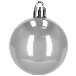 Bombki choinkowe 100 szt. zestaw dekoracji świątecznych zawieszki nietłukące srebrne