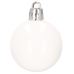 Bombki choinkowe 105 szt. ozdoby świąteczne zestaw biały, czerwony