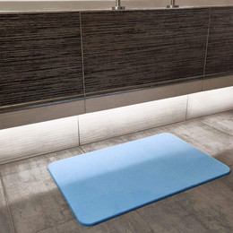 Mata łazienkowa diatomitowa 60x40x0,9 cm antypoślizgowy dywanik niebieski