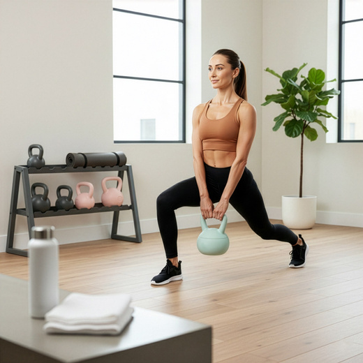 Kettlebell miękki 8 kg kula odważnik hantla ciężar do ćwiczeń fitness, turkusowy