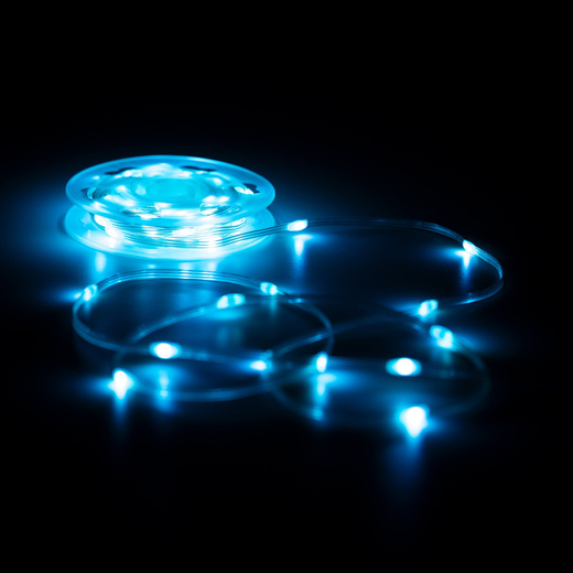 Lampki choinkowe zewnętrzne 100 LED 5 m Smart LED pilot, sterowanie Bluetooth IP44 multikolor