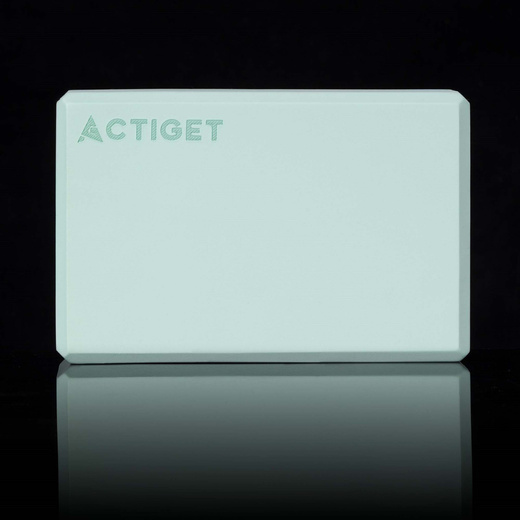 Kostka do jogi piankowa EVA 23x15x7,5 cm klocek blok do ćwiczeń pilates stretching miętowy