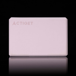 Kostka do jogi piankowa EVA 23x15x7,5 cm klocek blok do ćwiczeń pilates stretching różowa