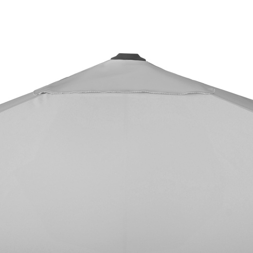 Parasol ogrodowy XXL na wysięgniku 500 cm z pokrowcem na balkon, taras jasnoszary