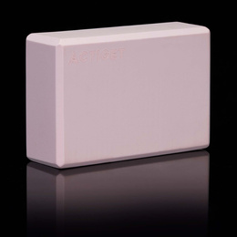 Kostka do jogi piankowa EVA 23x15x7,5 cm klocek blok do ćwiczeń pilates stretching różowa