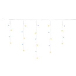 Kurtyna świetlna 500 led girlanda, lampki wewnętrzno-zewnętrzne sople biały zimny biały + ciepły biały flash