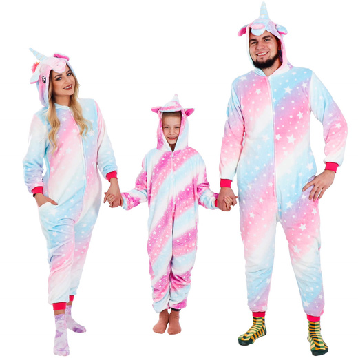 Piżama kigurumi jednorożec kombinezon jednoczęściowy dziecięcy rozmiar 120-130 cm