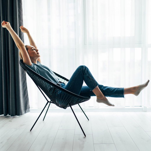 Owalne krzesło ogrodowe, wys. 86 cm rattanowy fotel ażurowy czarne