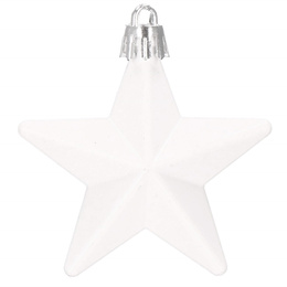 Bombki choinkowe 105 szt. ozdoby świąteczne zestaw biały, czerwony