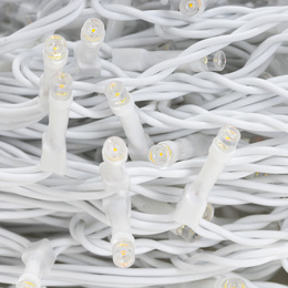 Kurtyna świetlna 500 led girlanda, lampki wewnętrzno-zewnętrzne 24 m sople biały ciepły + flash