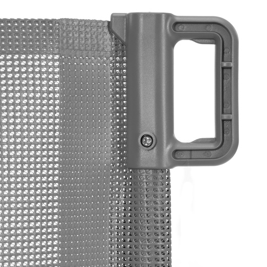 Bramka zabezpieczająca na schody 80 cm zwijana roleta do drzwi barierka ochronna szara