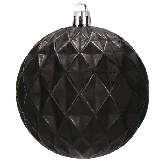 Bombki choinkowe 30 szt. czarny 8cm zestaw choinkowy