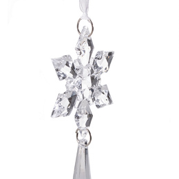 Zawieszki choinkowe kryształki sopelki na choinkę 13 cm ozdoby choinkowe 10 szt.