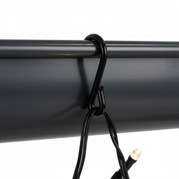 Haczyki do bombek, dekoracji zewnętrzych, świątecznych, zaczepy 60 szt. zawieszki, czarne