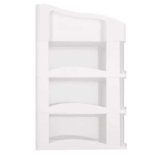 Organizer na kosmetyki 26,5x23,3x17cm mleczny pojemnik na biżuterię z przegródkami