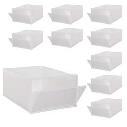 Organizer na buty 31x21,5x12,5 cm zestaw 5 szt. pojemniki z otwieraną klapą
