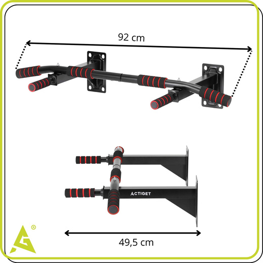 Drążek do podciągania, mocowany do ściany 250 kg stalowy uchwyt do ćwiczeń
