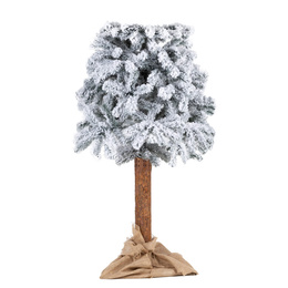 Choinka sztuczna na pniu 220 cm świerk śnieżony