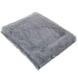 Narzuta na łóżko, pled 200x220 cm dwustronny koc na kanapę szary