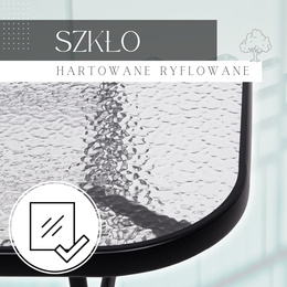 Meble ogrodowe, metalowe zestaw dla 4 osób stół 120 cm szkło hartowane i 4 krzesła czarne