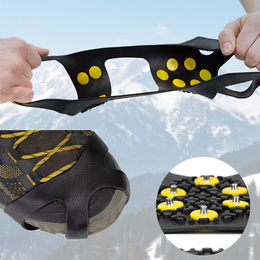 Raczki na buty turystyczne, nakładki kolce rozmiar 36-40 czarne