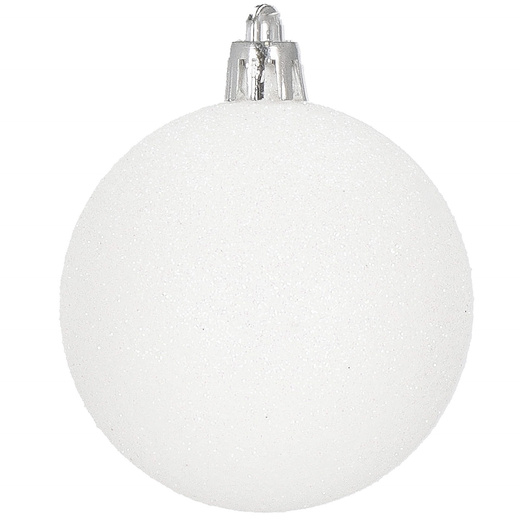 Bombki choinkowe 33 szt. ozdoby świąteczne zestaw z gwiazdą białe