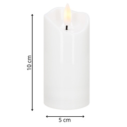 Świeca elektryczna LED wkład do znicza 10 cm świeczka na baterie