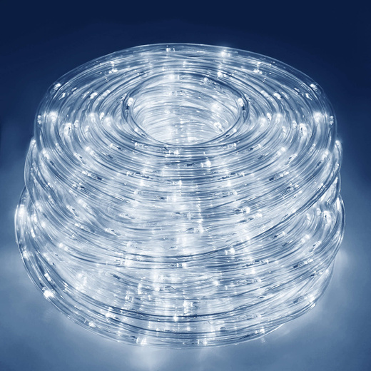 Wąż świetlny 720 Led biały zimny 30m z programatorem IP44