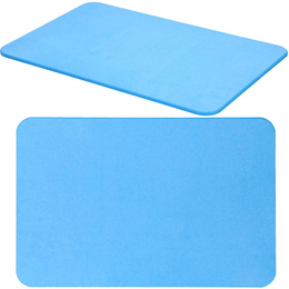 Mata łazienkowa diatomitowa 60x40x0,9 cm antypoślizgowy dywanik niebieski